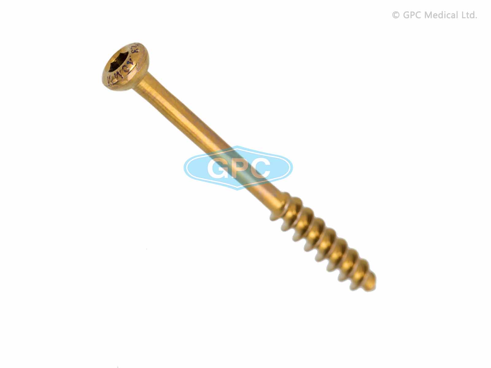 Cancellous Screw 3.5 mm,  Partially Threaded, Hexagonal Socket