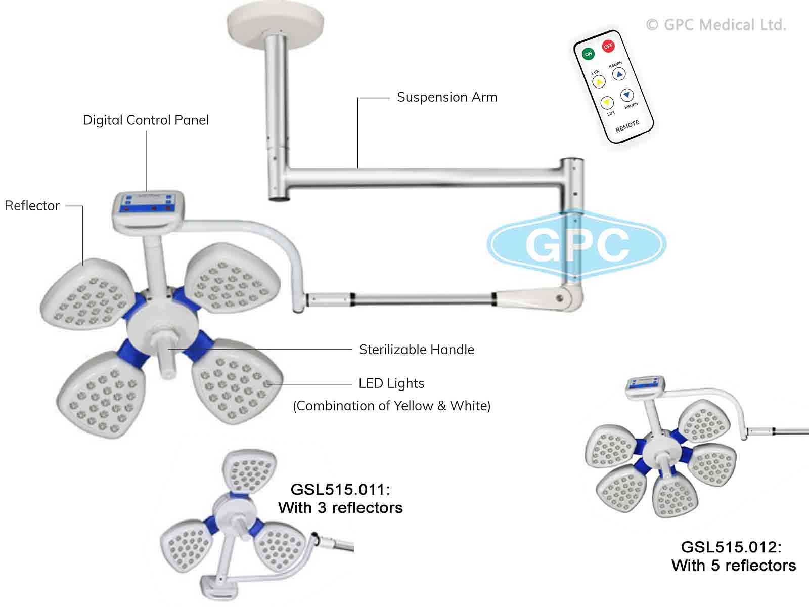 Ceiling OT light - Triangular