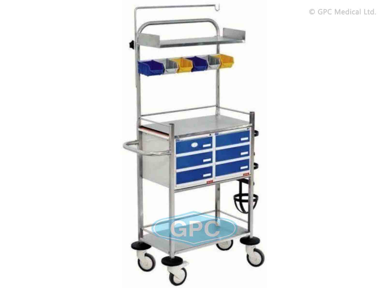 Veterinary Crash Cart Trolley Manufacturer India