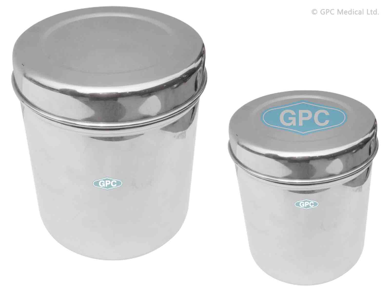 Dressing Jars with cover, stainless steel 