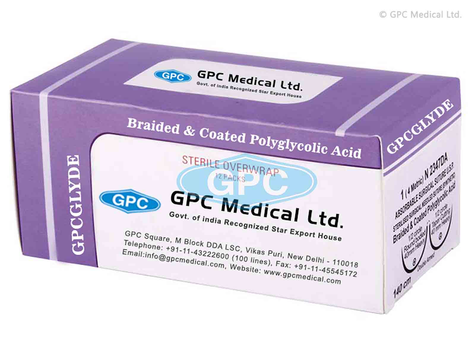 GPCGLYDE - Braided & Coated Polyglycolic Acid