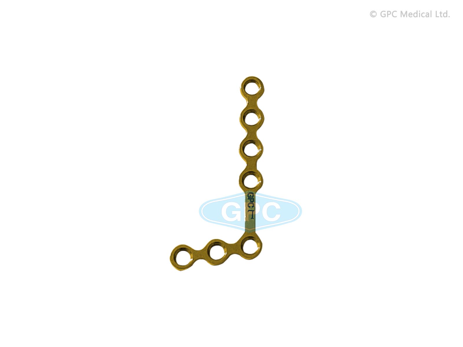 Locking L-Plate, Oblique 100Â°, 2.0 mm, 3 Head Holes - Left/Right