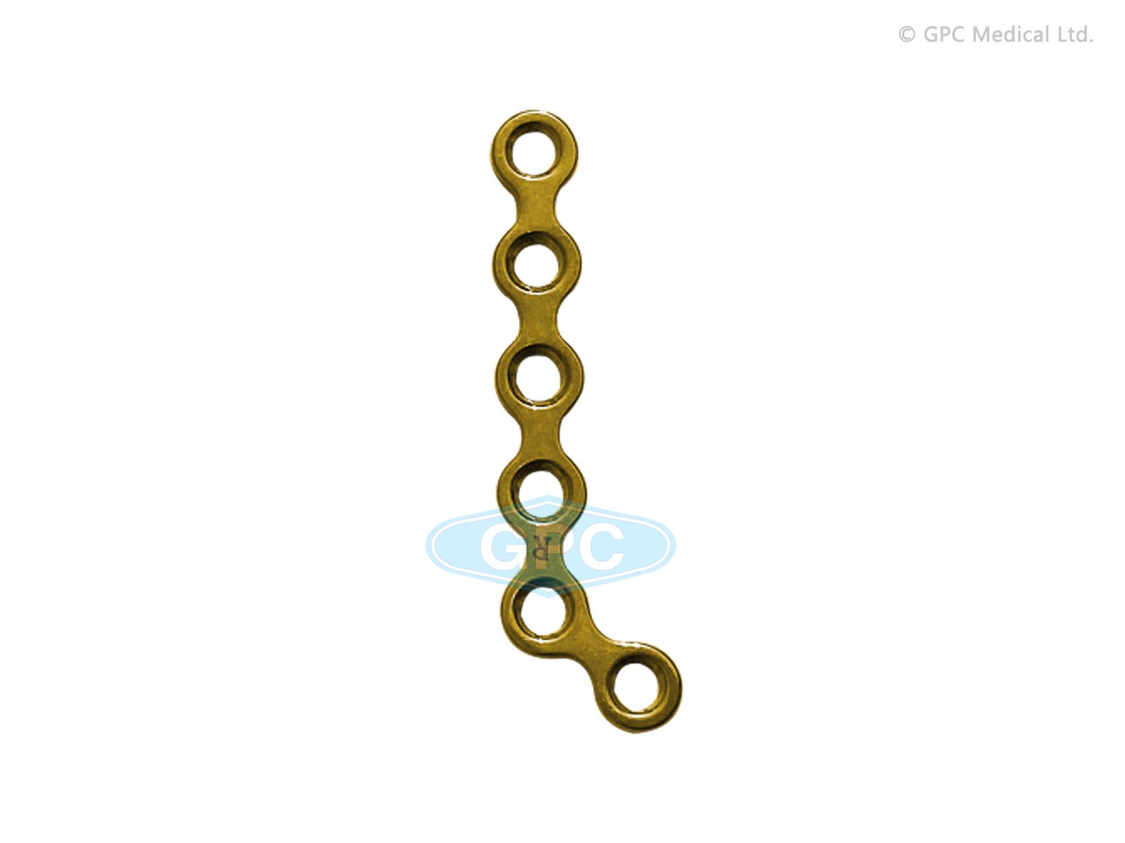Locking L-Plate, Oblique 130Â°, 2.0 mm, 2 Head Holes - Left/Right