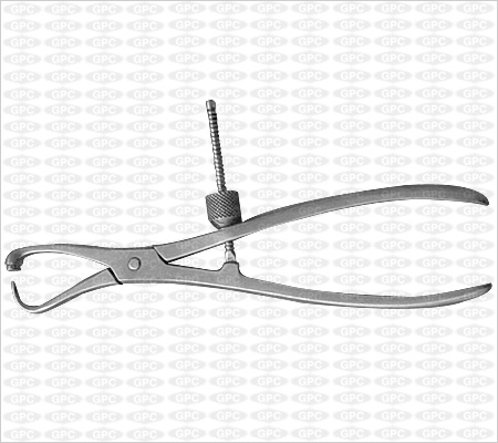 Bone & Bone Plate Holding Forceps with foot for D.C.P. (thread lock)